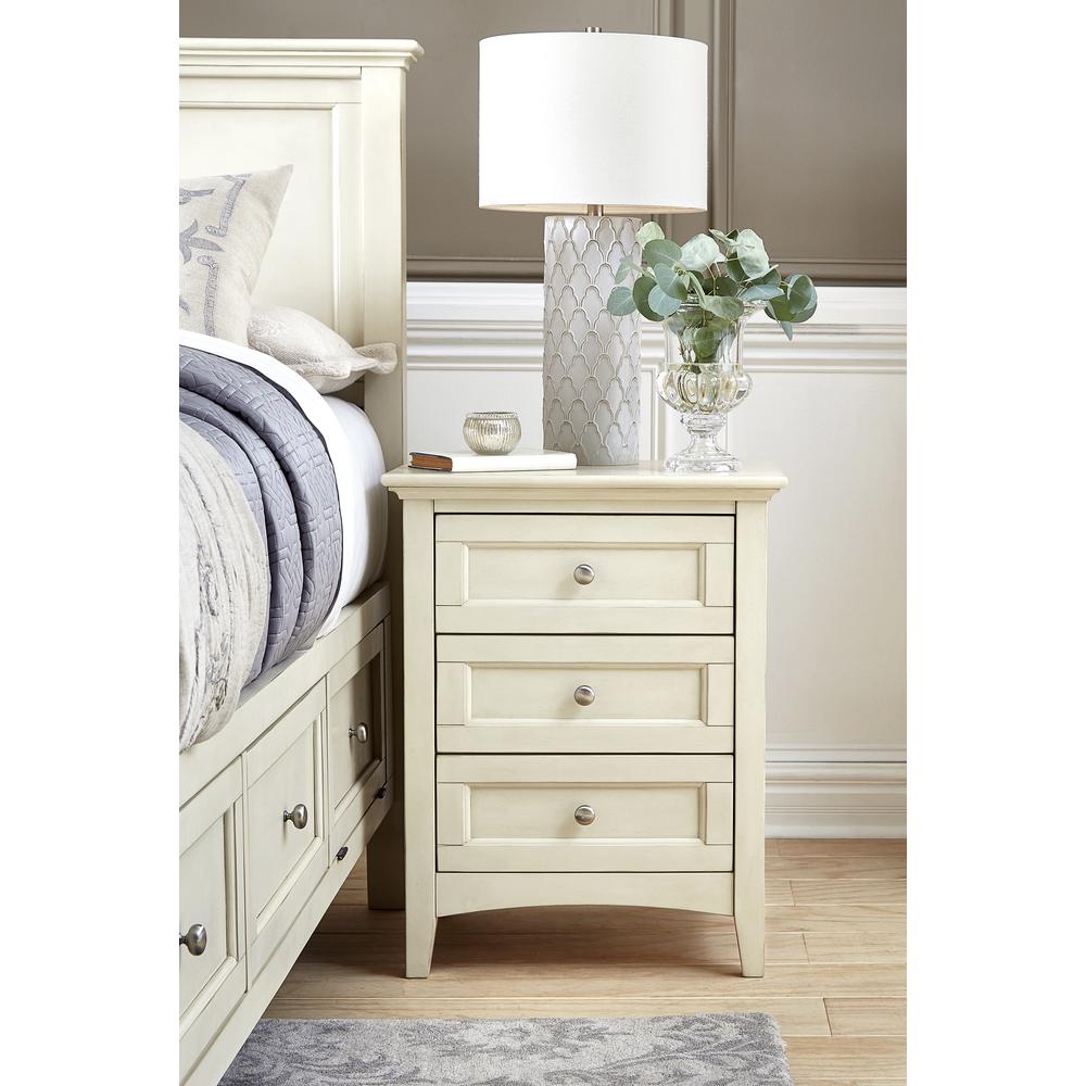 Nightstand, White Linen. Picture 1