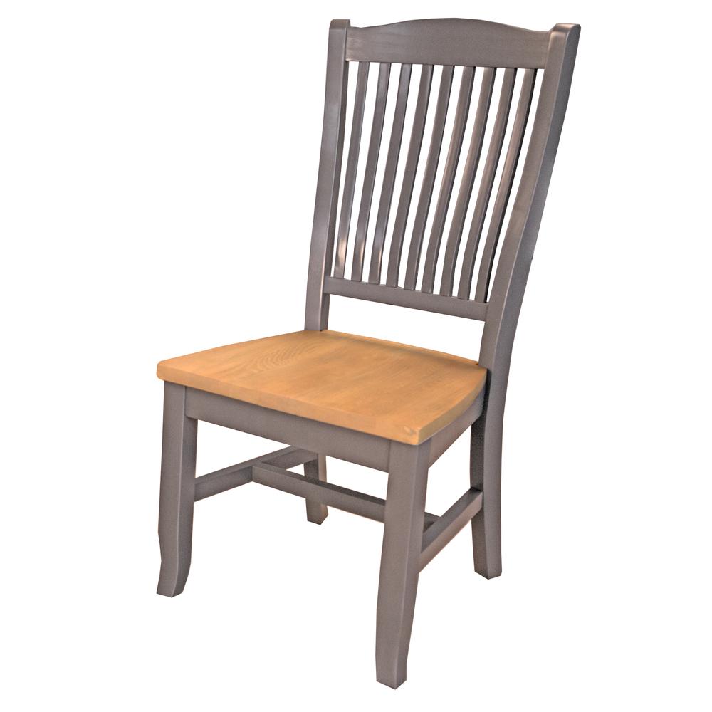 Seaside Pine Slatback Dining Chairs (Set of 2), Belen Kox. Picture 1