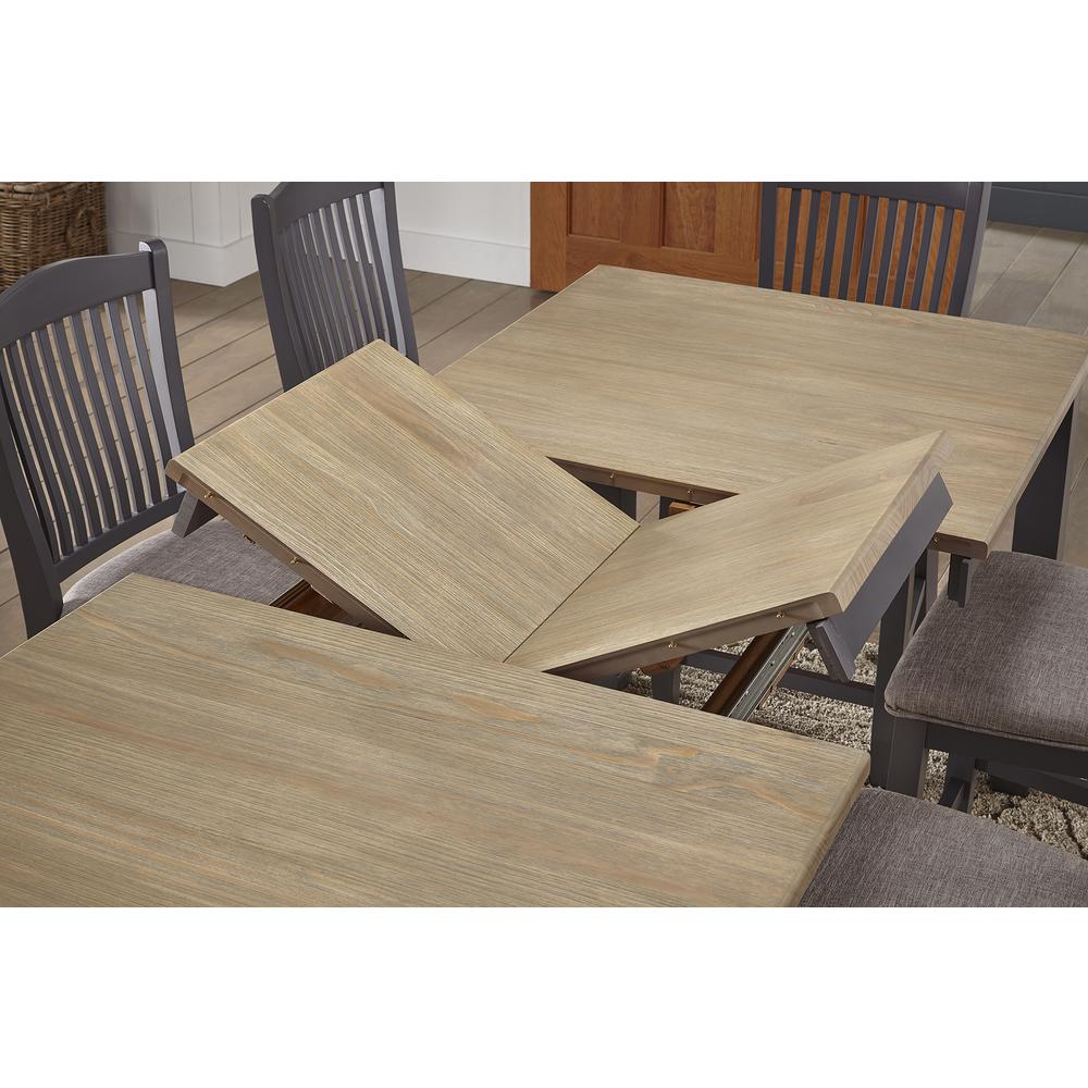 Port Townsend 68" - 88" Trestle Table with (1) 20" Self-Storing Leaf. Picture 6