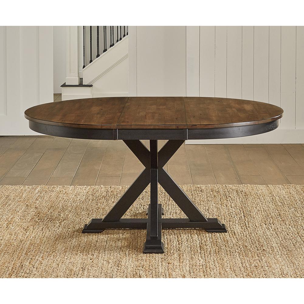 Stormy Ridge 48" - 63" Oval Extending Dining Table with (1) 15" Table Leaf. Picture 1