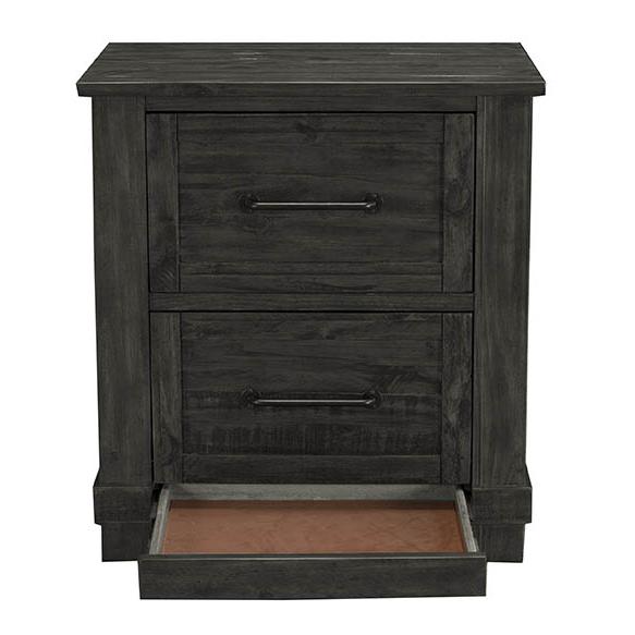 Sun Valley Nightstand, Charcoal Finish. Picture 2