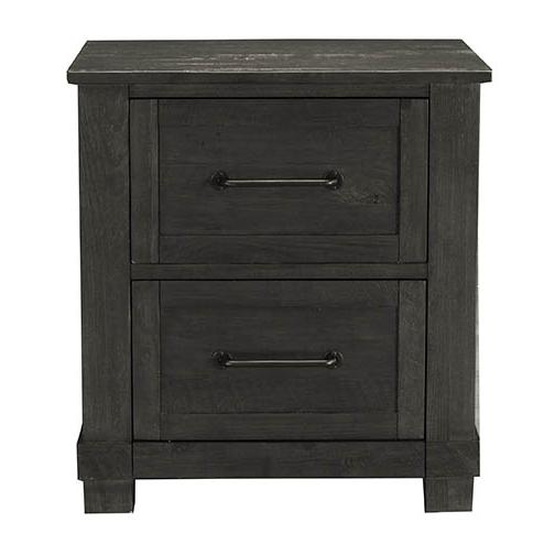 Sun Valley Nightstand, Charcoal Finish. Picture 1