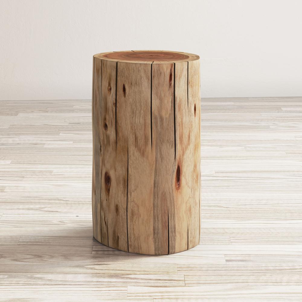 Hardwood Stump Accent Table. Picture 7