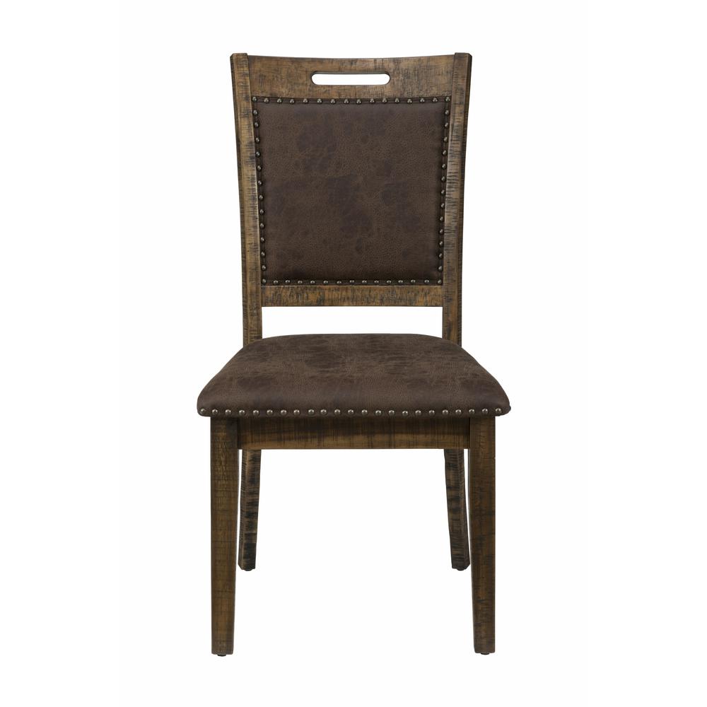 Upholstered Back Dining Chair, Set of 2. Picture 3