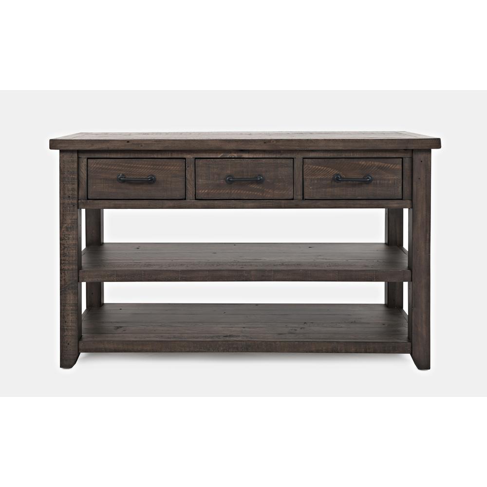 Harris 3 Drawer Console - Barnwood. Picture 1