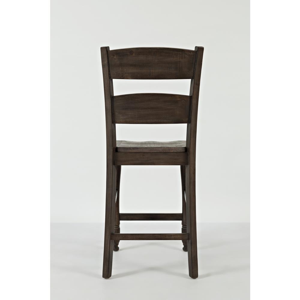 Ladderback Counter Stool - Barnwood, Set of 2. Picture 2