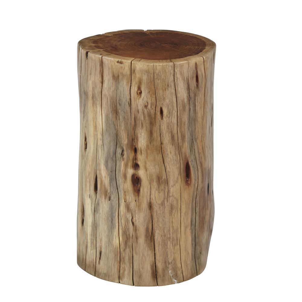 Hardwood Stump Accent Table. Picture 7