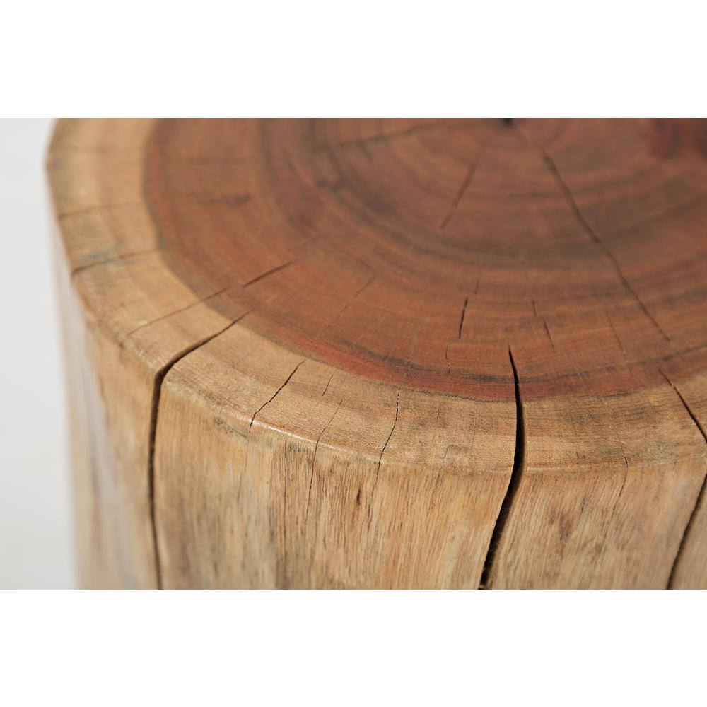 Hardwood Stump Accent Table. Picture 4