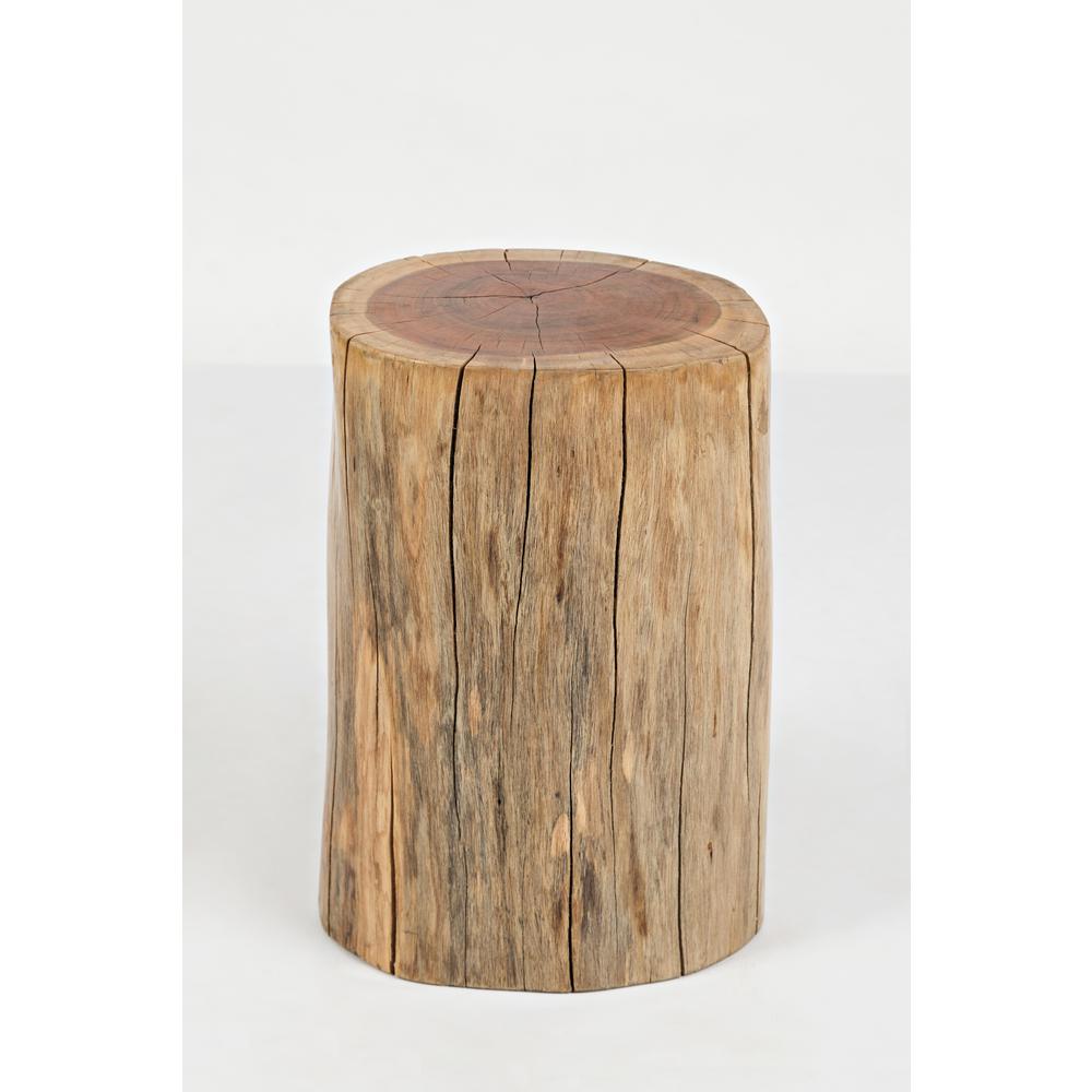 Hardwood Stump Accent Table. Picture 5