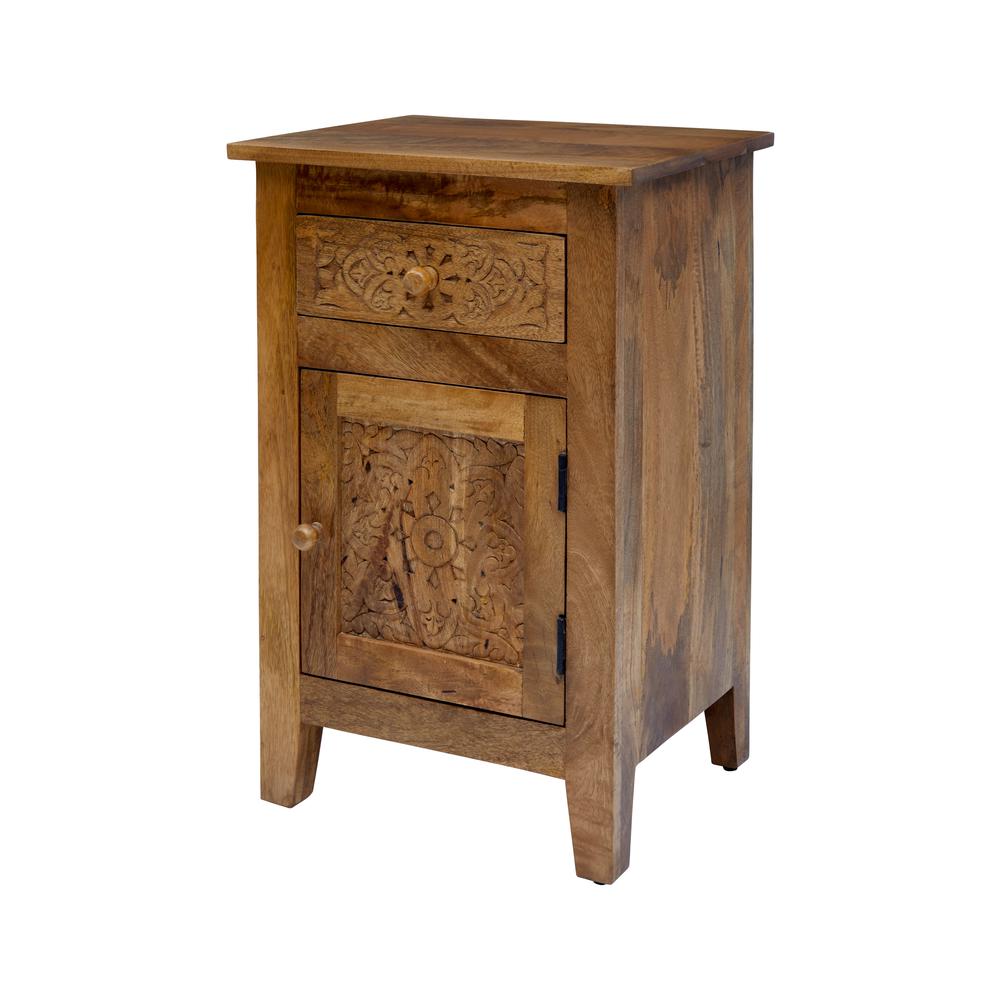 Hand Carved Accent Table. Picture 6