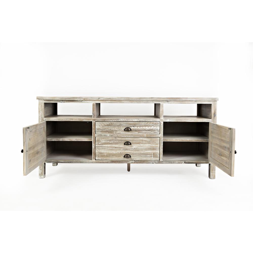 70" Media Console - Washed Grey. Picture 8