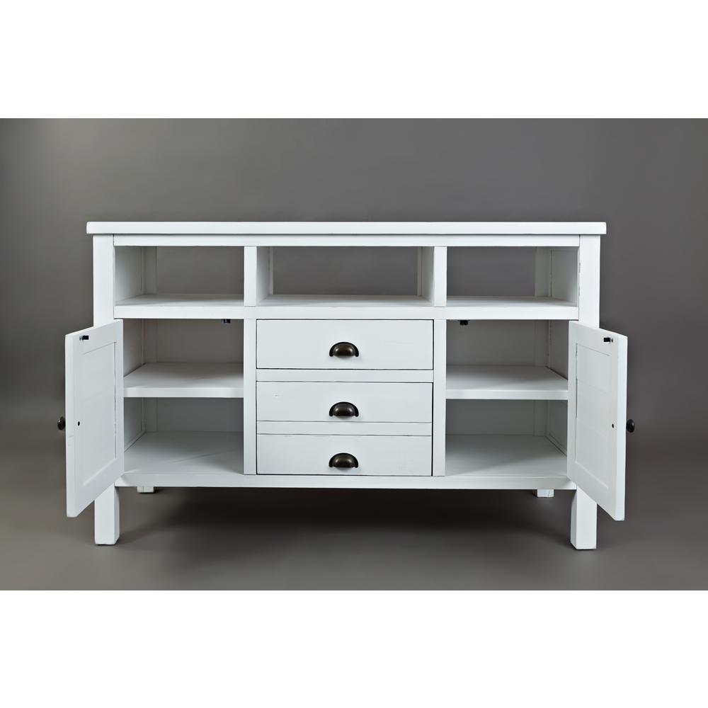 50" Media Console - Weathered White. Picture 8