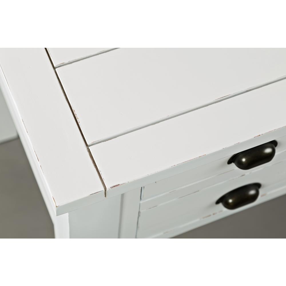 5-Drawer Desk - Weathered White. Picture 4