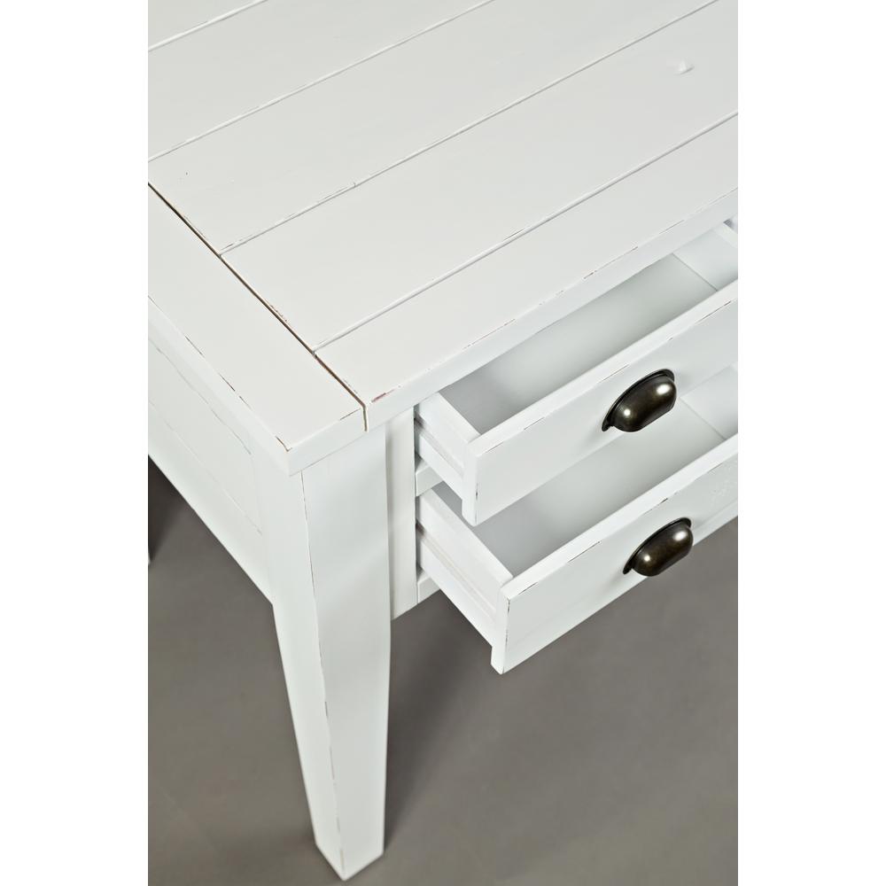 5-Drawer Desk - Weathered White. Picture 8