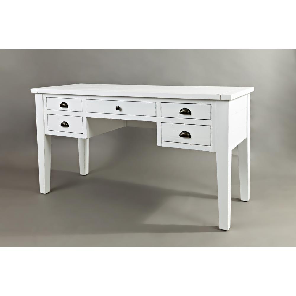 5-Drawer Desk - Weathered White. Picture 9