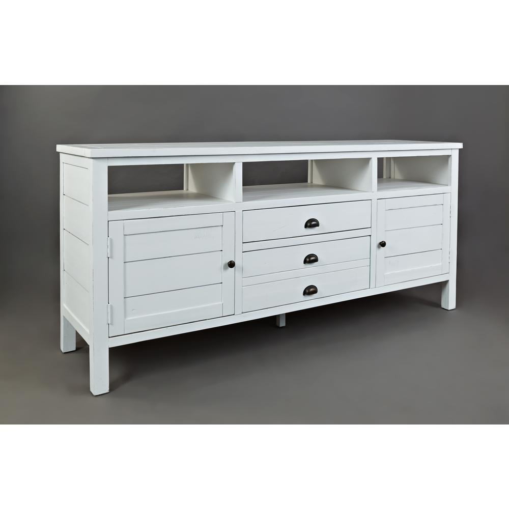 70" Media Console - Weathered White. Picture 6