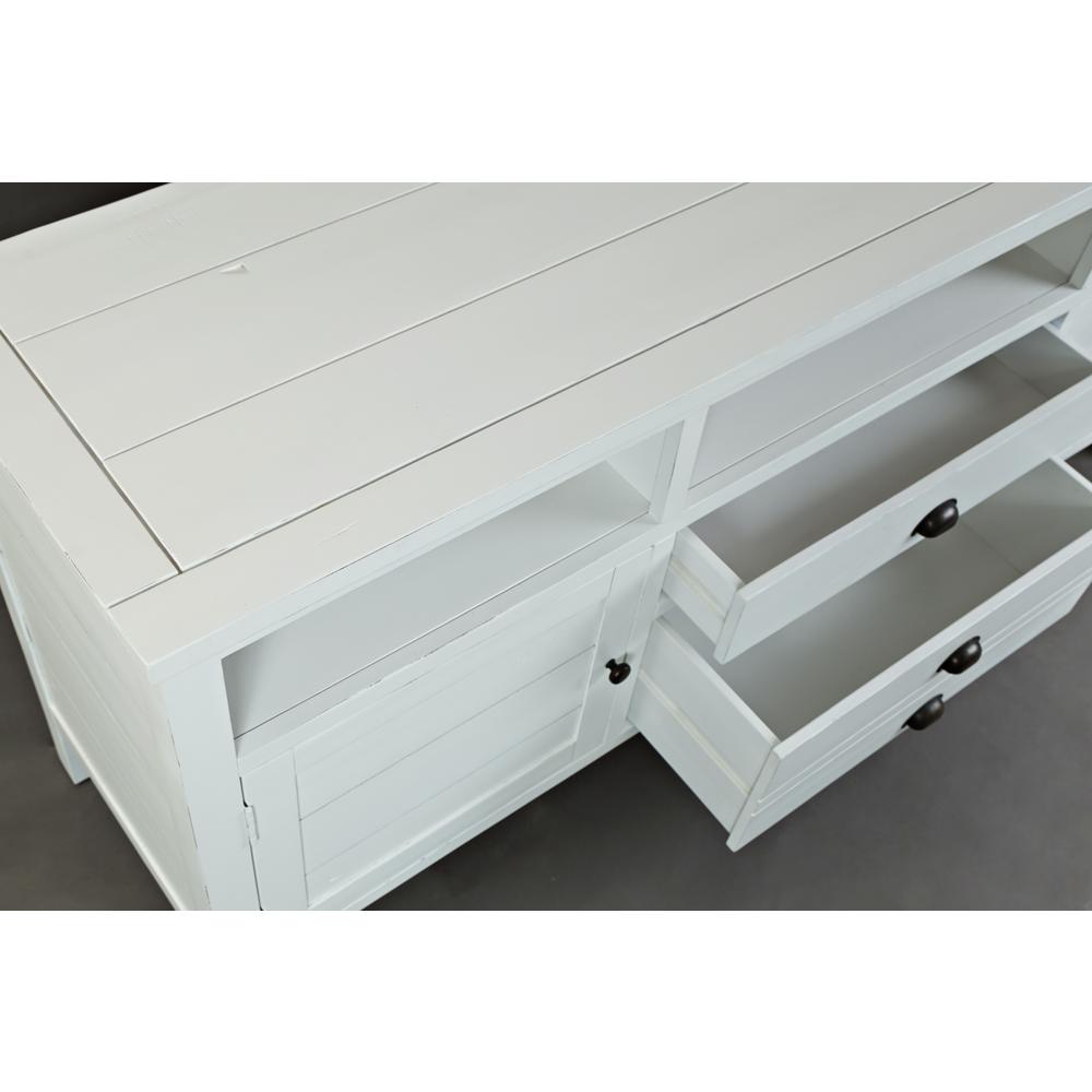 70" Media Console - Weathered White. Picture 7