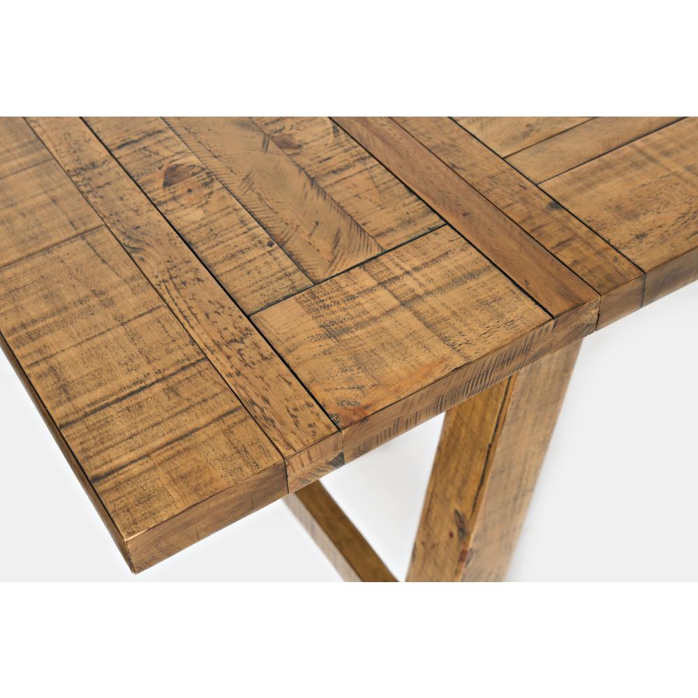 Trestle Counter Table with Two Leaves Naturally Distressed Telluride. Picture 1
