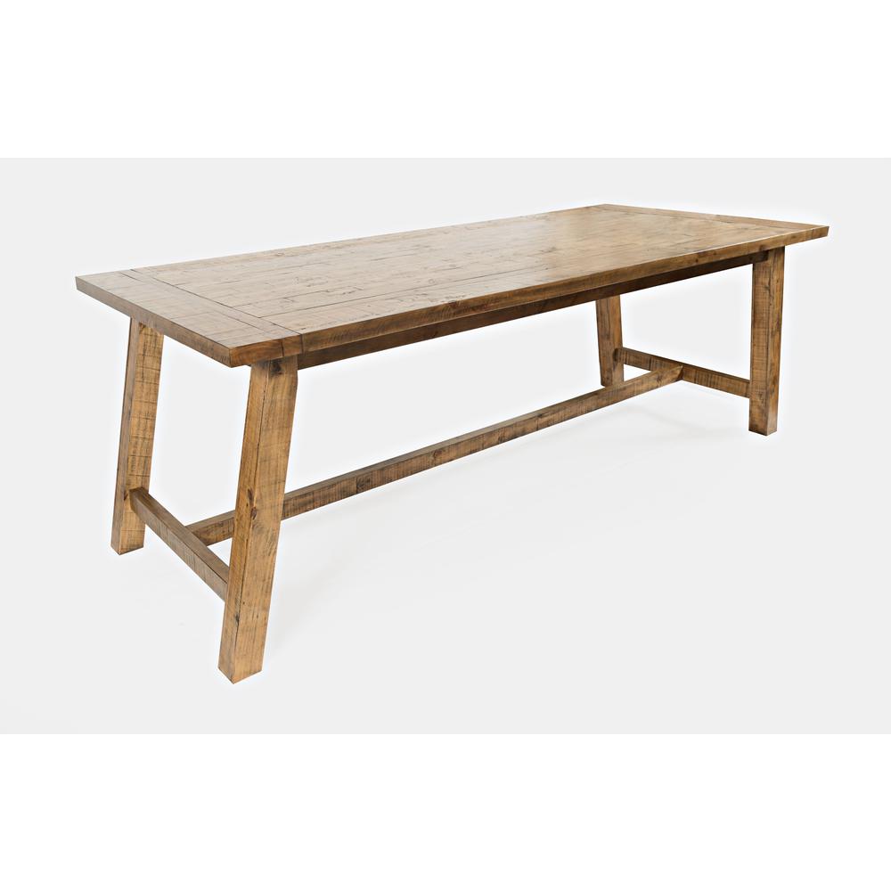 Trestle Counter Table with Two Leaves Naturally Distressed Telluride. Picture 4