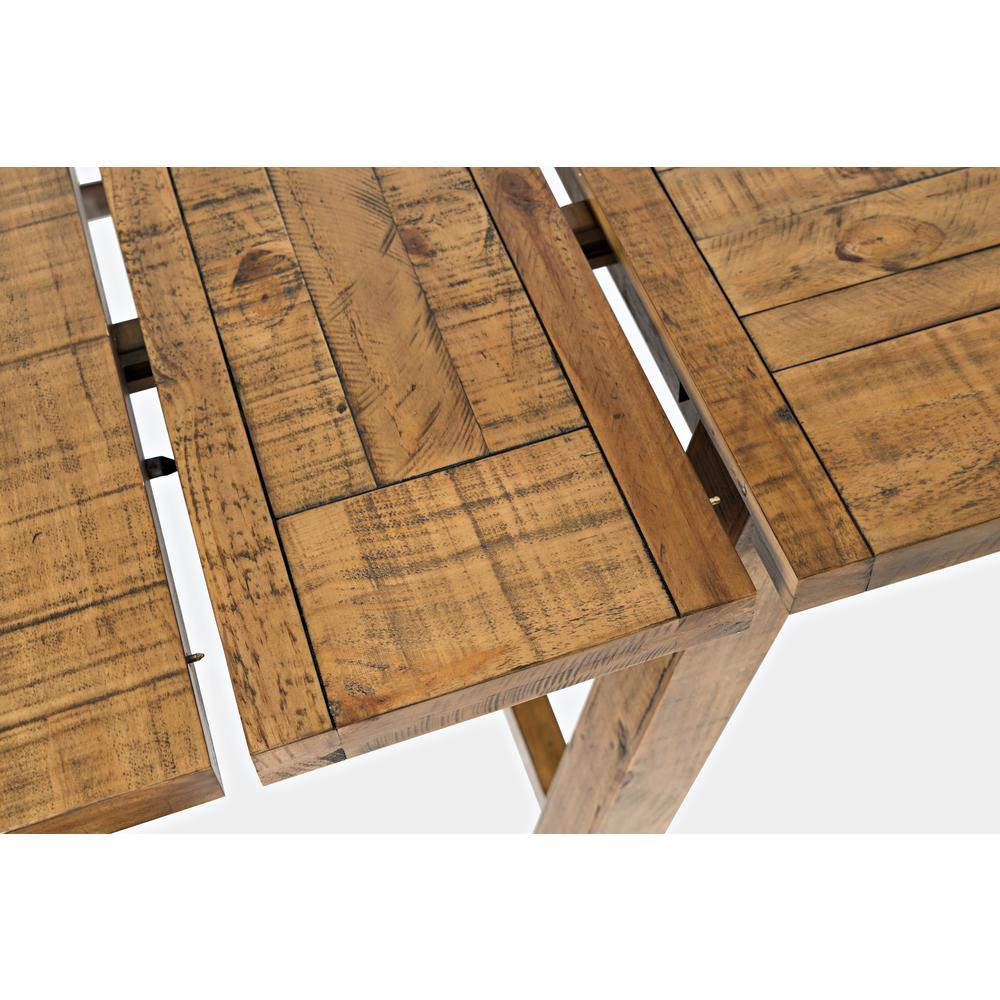 Trestle Counter Table with Two Leaves Naturally Distressed Telluride. Picture 5