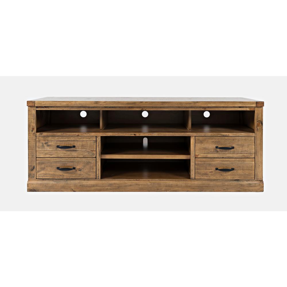 Telluride Rustic Pine 70'' TV Stand, Naturally Distressed Telluride. Picture 2