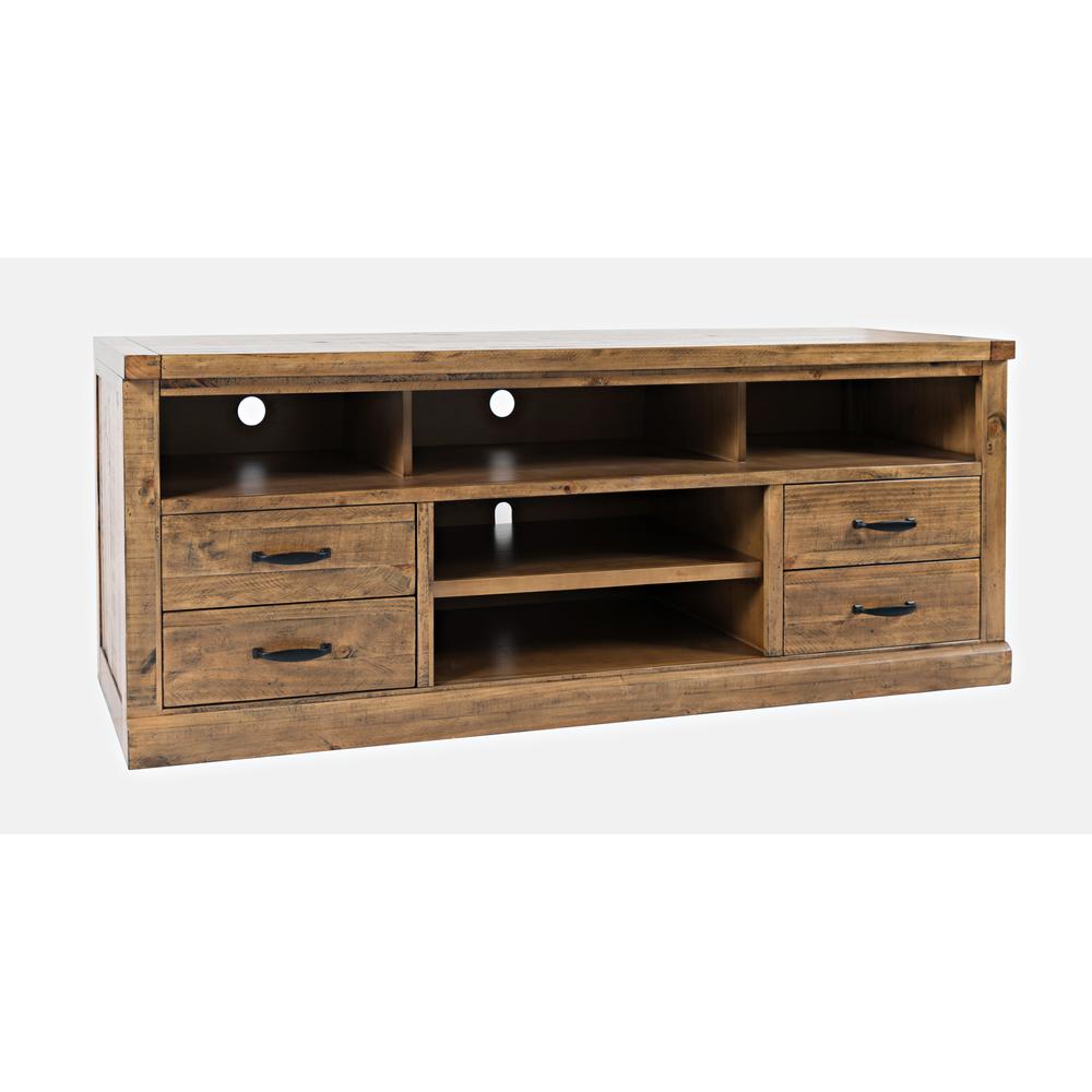 Telluride Rustic Pine 70'' TV Stand, Naturally Distressed Telluride. Picture 1