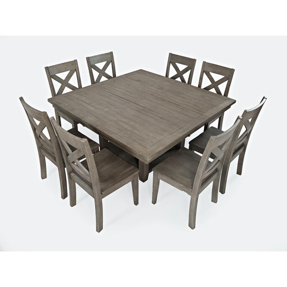 Hi/Low Square Storage Dining Table - Driftwood. Picture 3