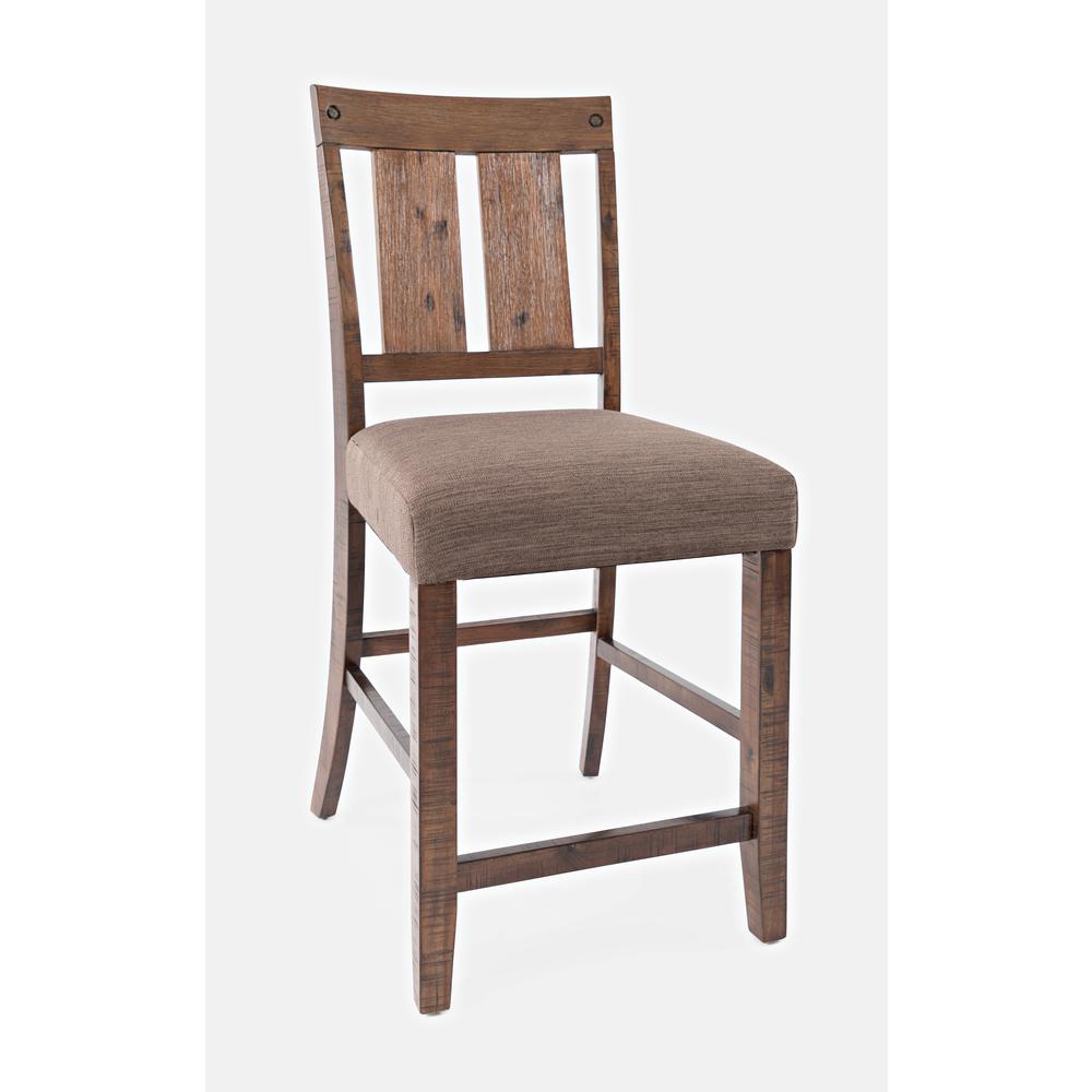 Counter Stool (Set of 2) Rustic Natural Brown. Picture 8