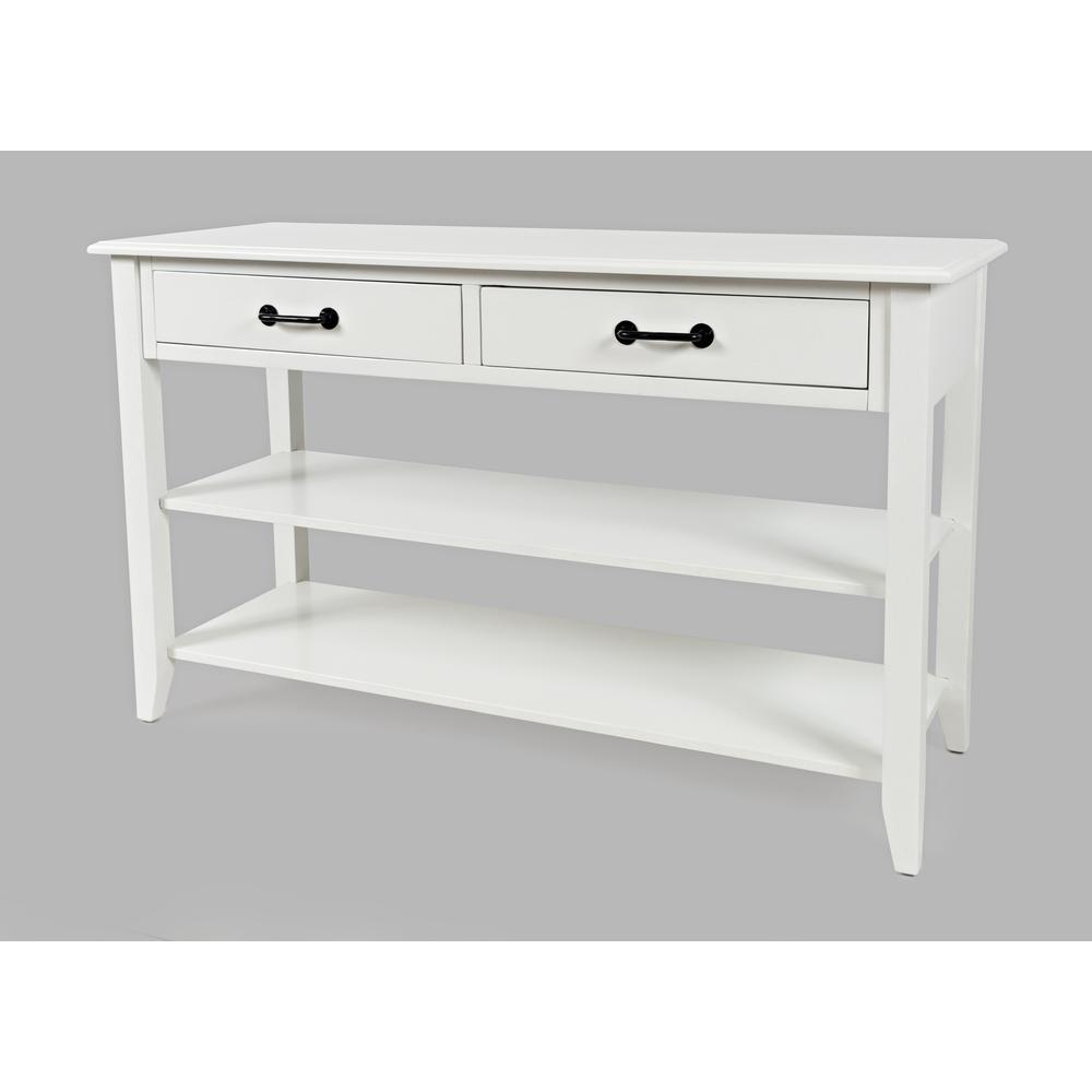 North Fork Acacia 2 Drawer Sofa Table. Picture 1