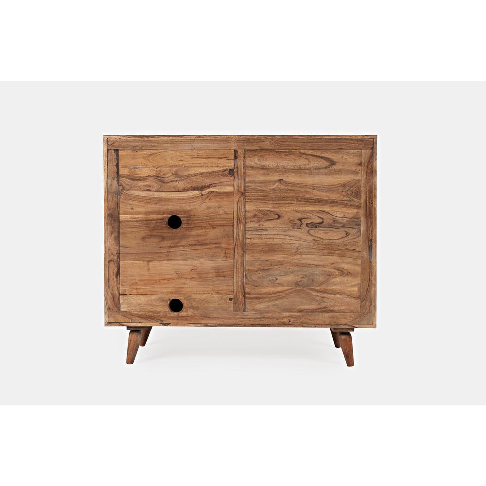 3 Drawer 1 Door Accent Chest Natural. Picture 1