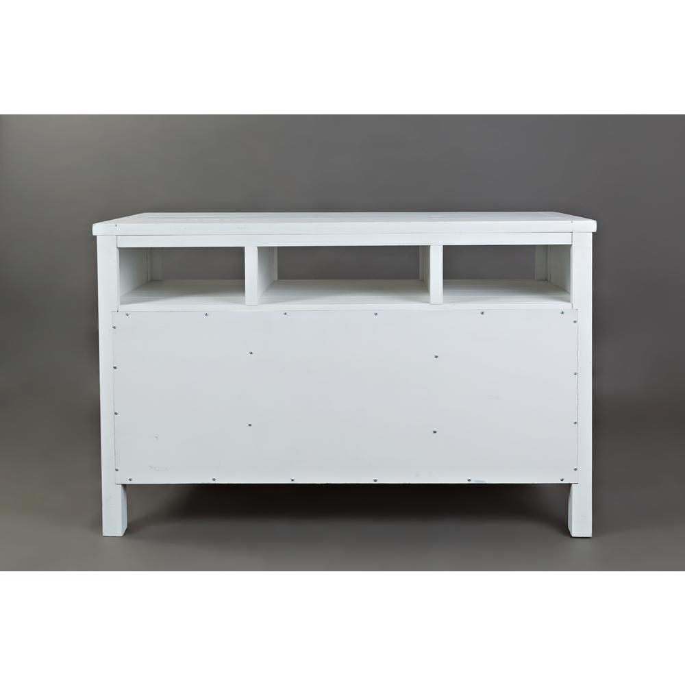 50" Media Console - Weathered White. Picture 11