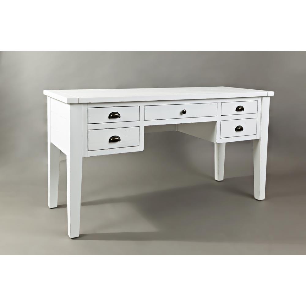5-Drawer Desk - Weathered White. Picture 14