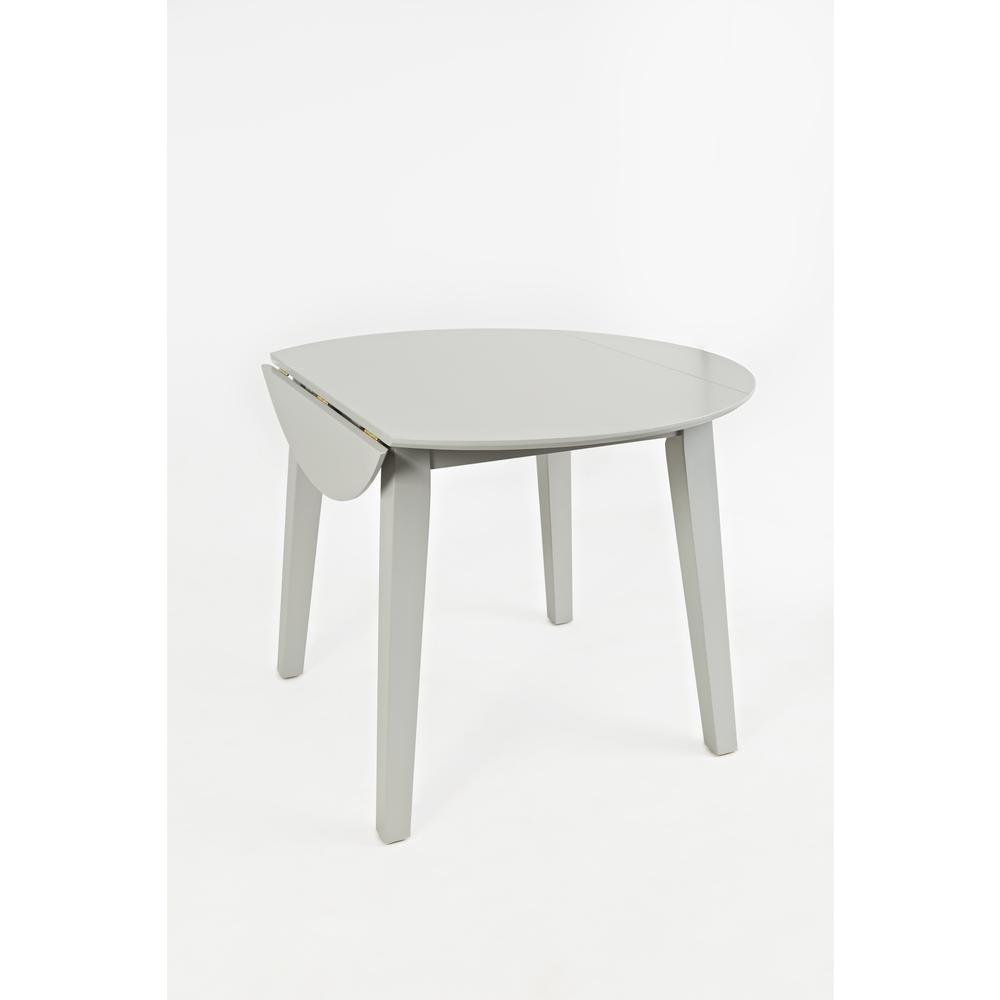 Round Dropleaf Table - Dove. Picture 15