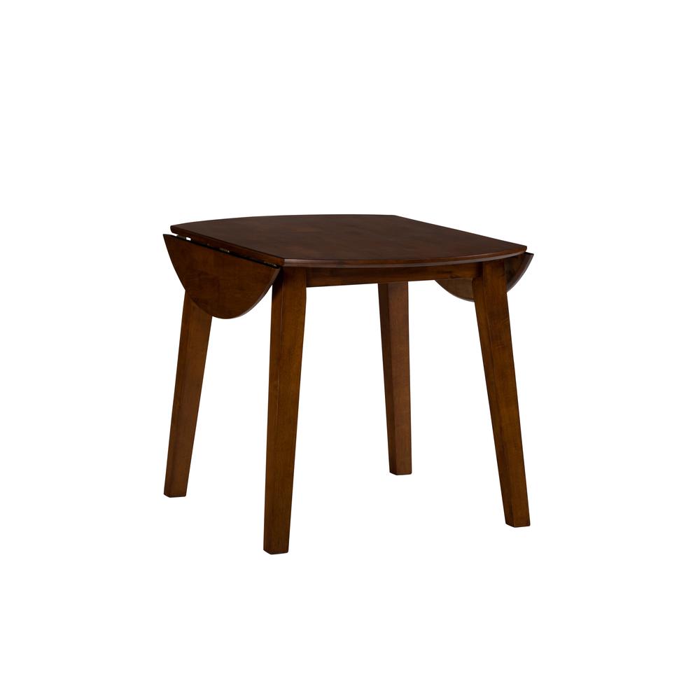 Caramel Round Drop-leaf Table. Picture 11