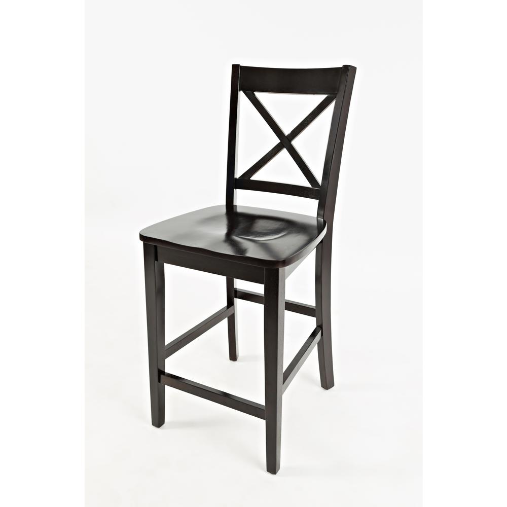 Simplicity X-Back Stool - Espresso, Set of 2. Picture 10