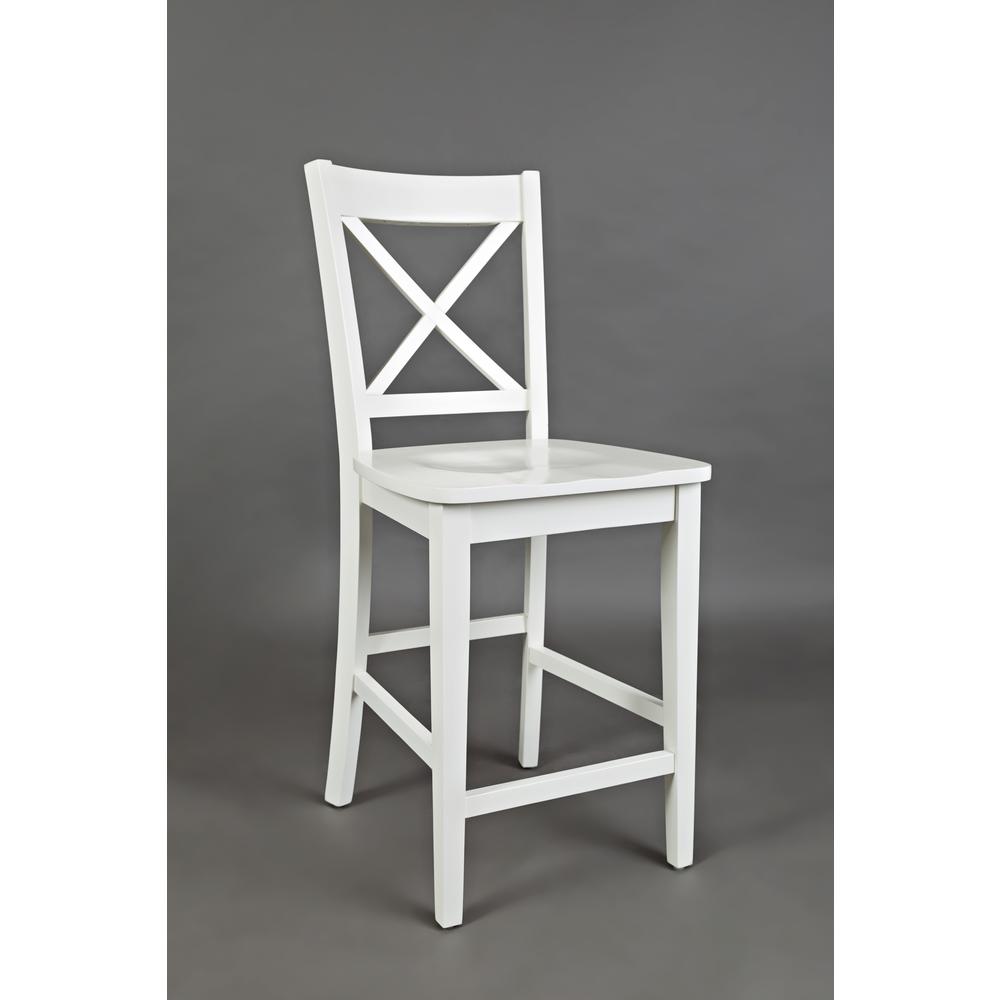 X-Back Stool - Paperwhite, Set of 2. Picture 9