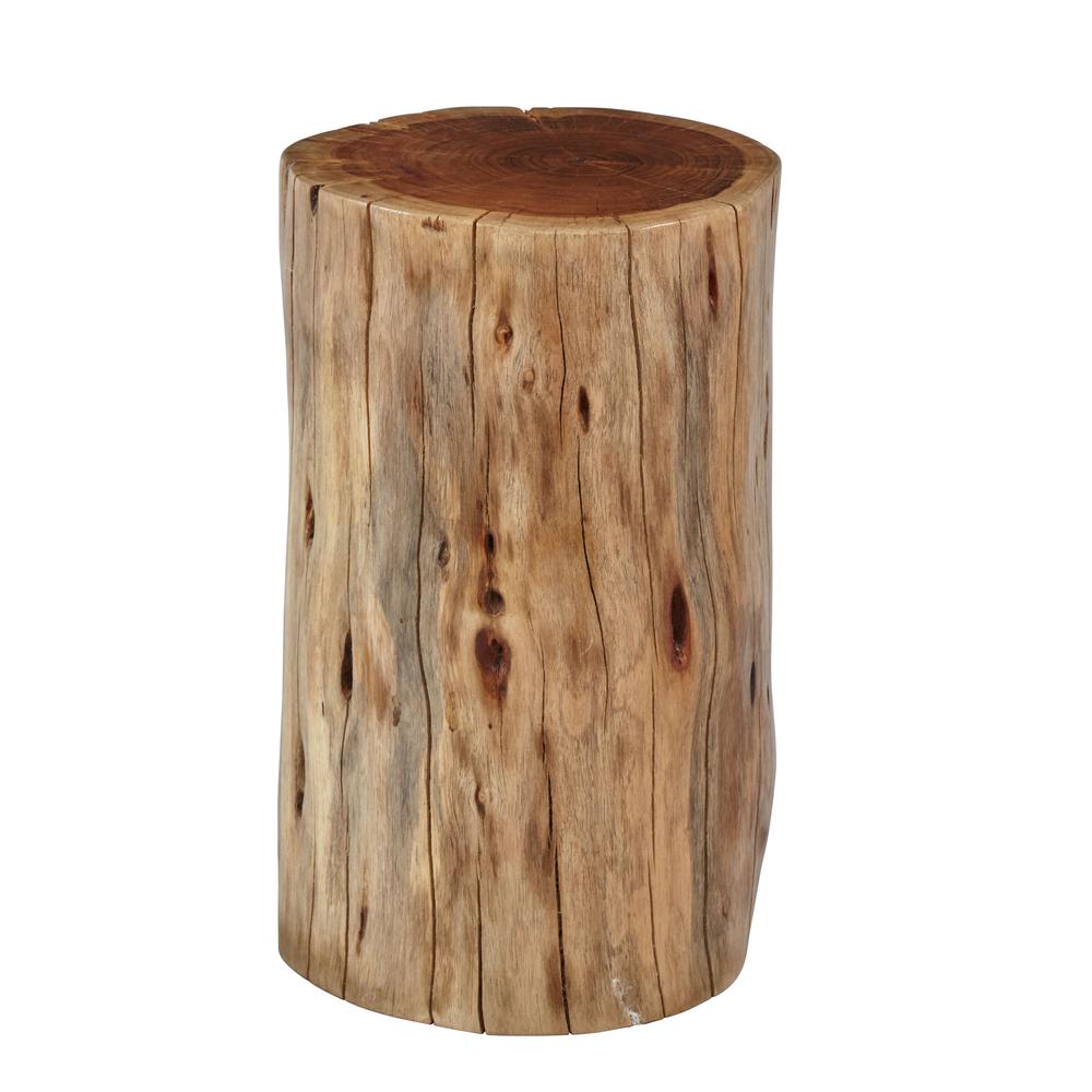 Hardwood Stump Accent Table. Picture 1