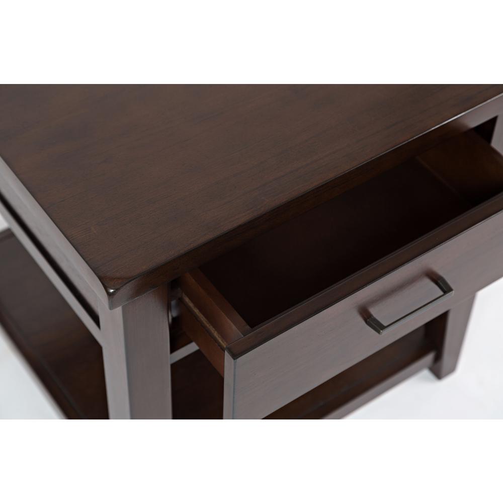 Contemporary Brown End Table. Picture 6