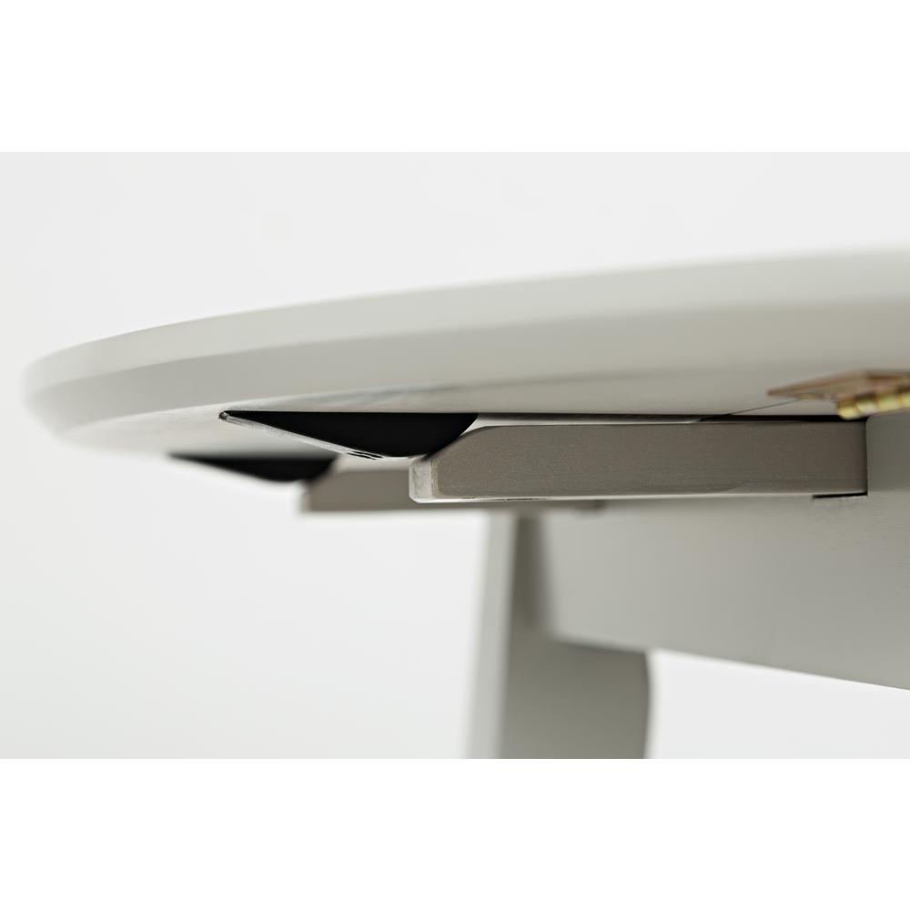 Round Dropleaf Table - Dove. Picture 7