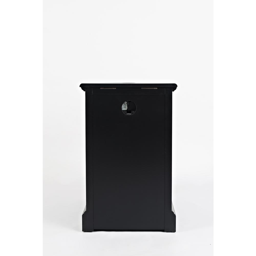 Power Chairside Table - Antique Black. Picture 2