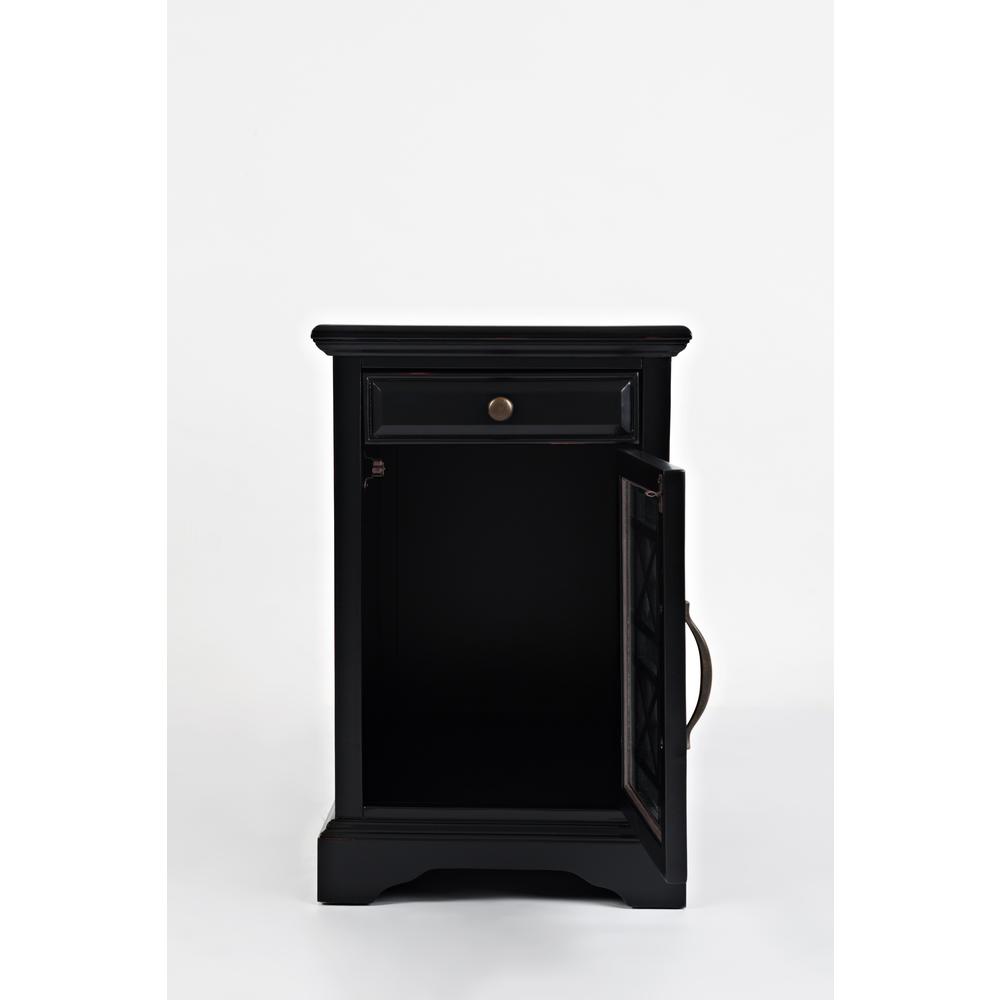 Power Chairside Table - Antique Black. Picture 8