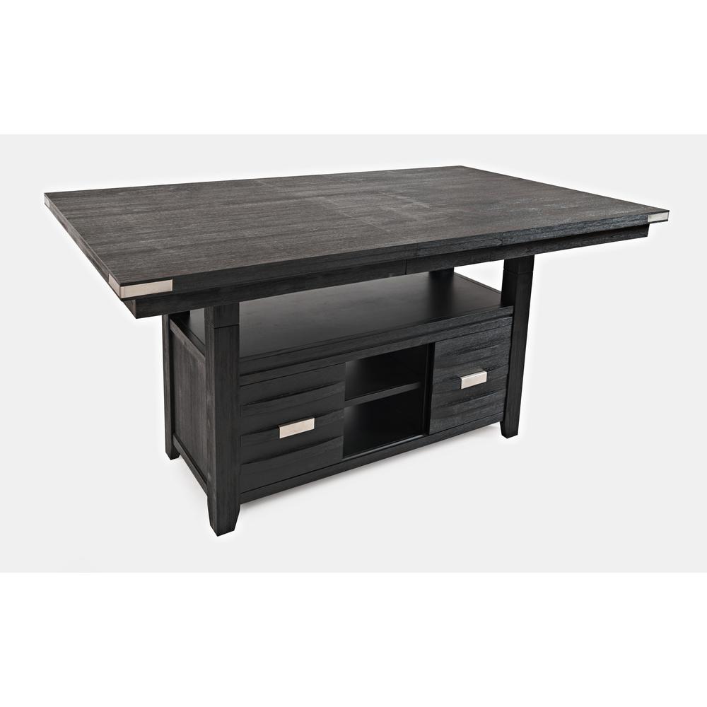 Contemporary Rectangle Dining Table with Adjustable Height. Picture 2