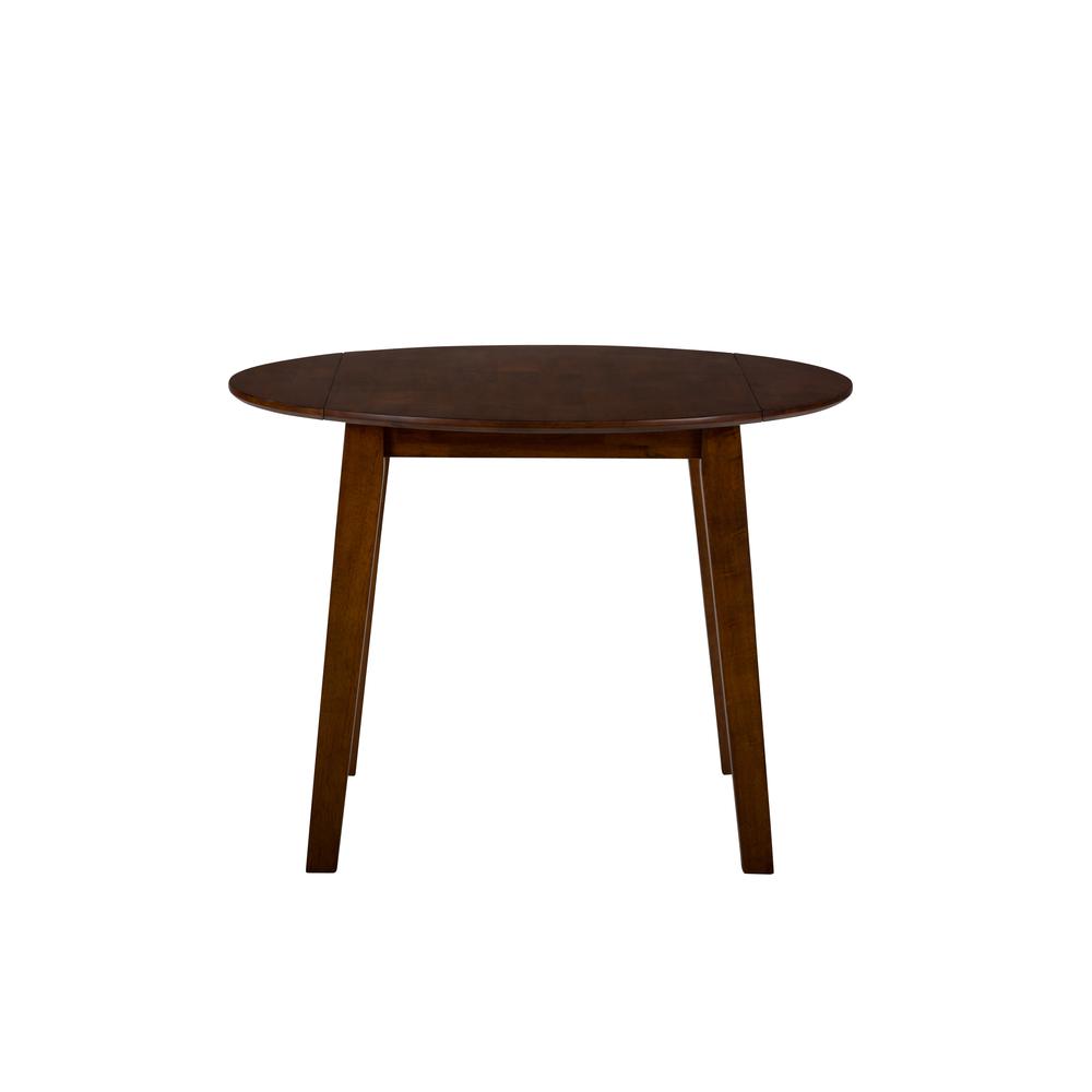 Caramel Round Drop-leaf Table. Picture 6