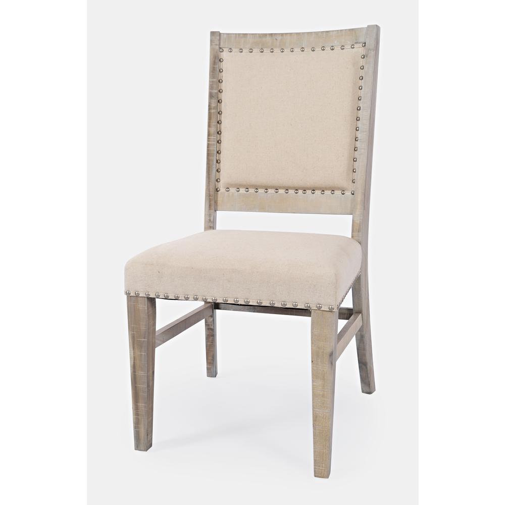 Transitional Solid Wood Upholstered Side Chair (Set of 2). Picture 2