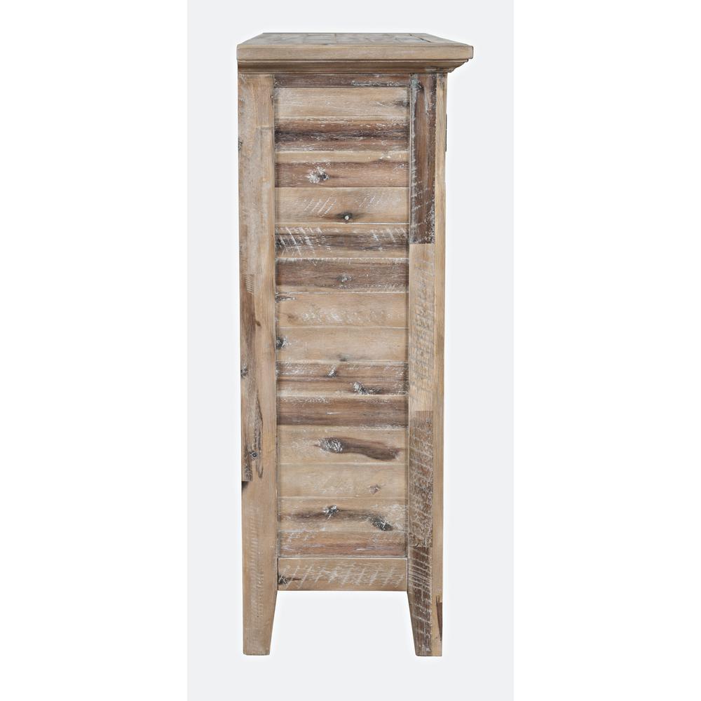 32" Coastal Distressed Acacia Two-Door Accent Cabinet. Picture 10