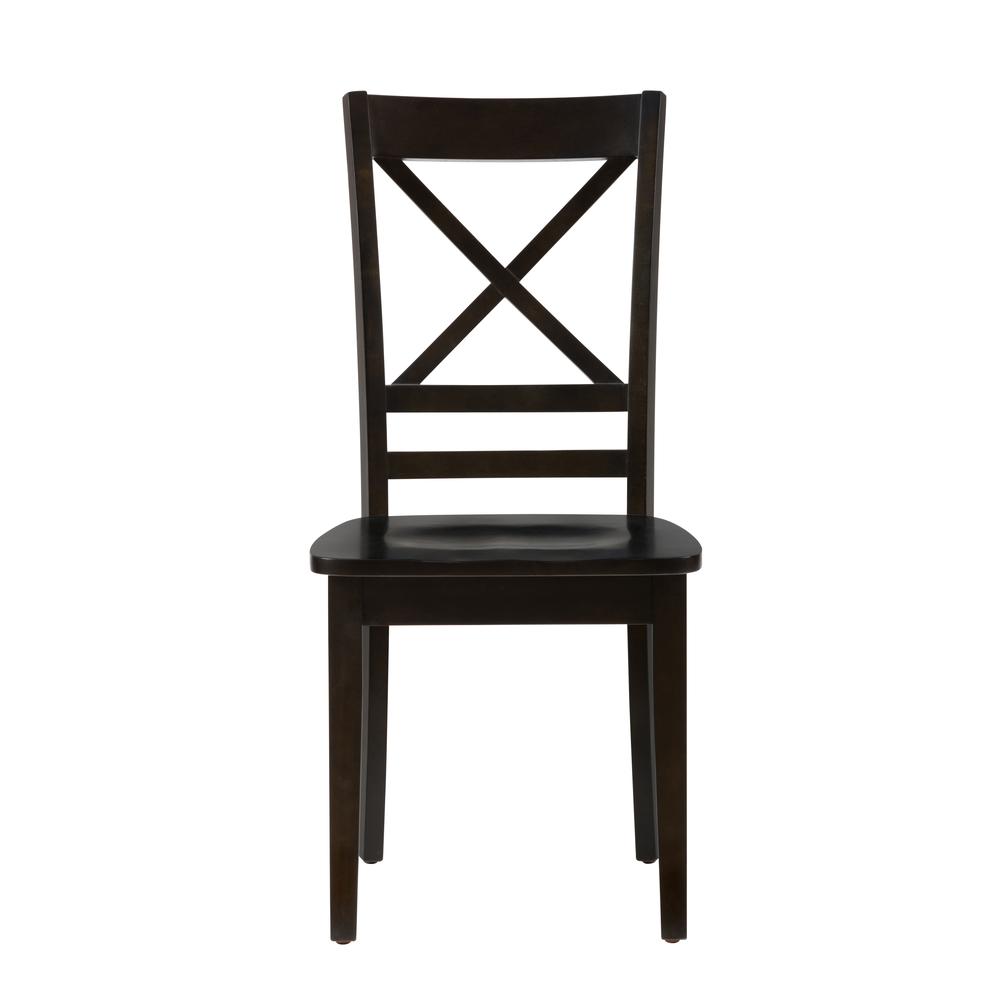 Simplicity Espresso X Back Chair, Set of 2. Picture 2