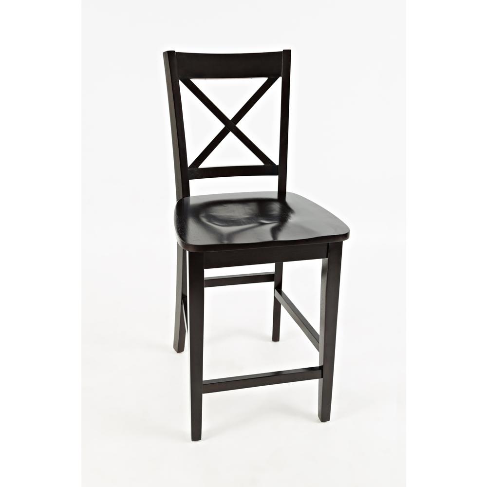 Simplicity X-Back Stool - Espresso, Set of 2. Picture 5