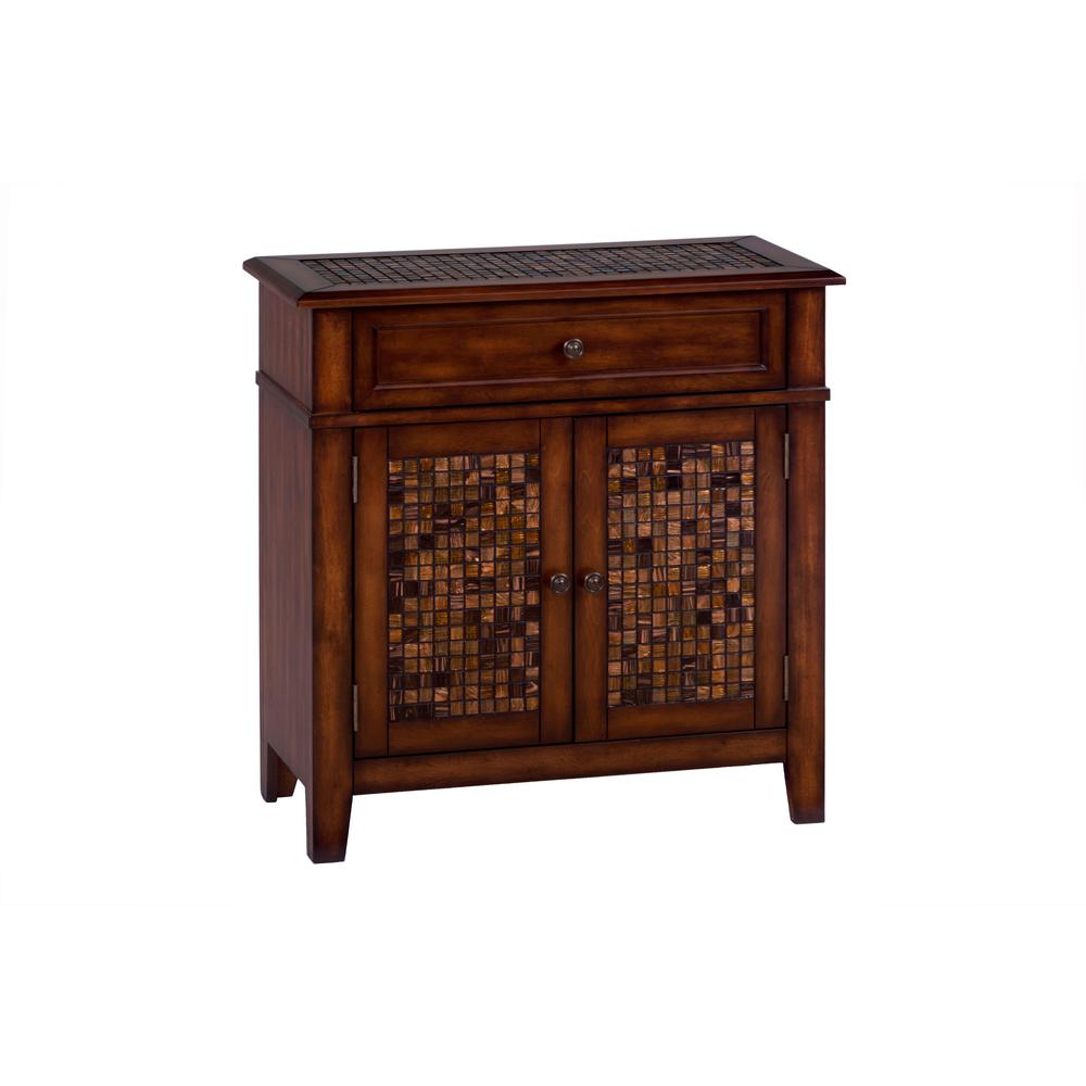 Accent Cabinet with Mosaic Tile Inlay. Picture 2