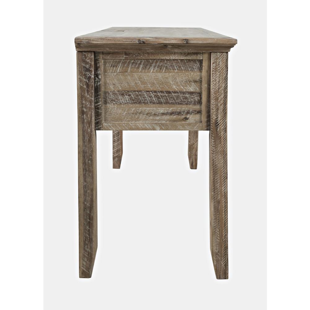 Coastal Style Distressed Acacia USB Charging Desk. Picture 8