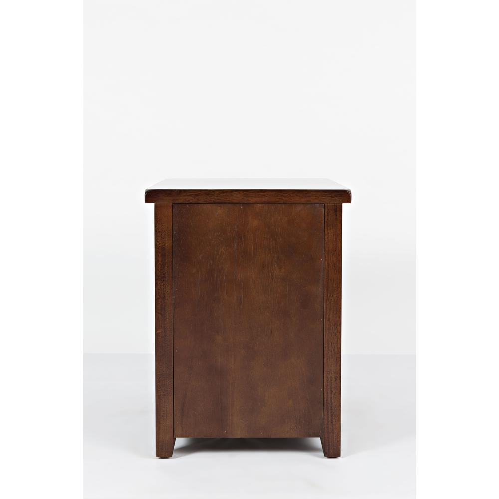 Contemporary Brown Chairside Table. Picture 5